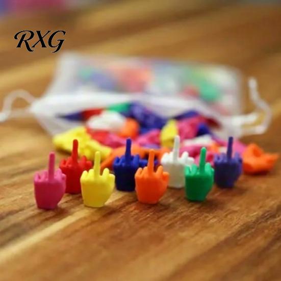 Funny Gag Gifts for Men Mini Middle Finger Figurine, Tiny Hand Desk Decor, Gift Adults, Creative Prank Toys Colorful Novelty Toy Office Desk,