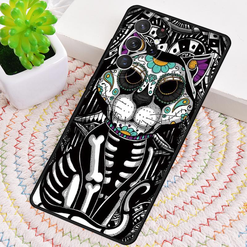 Cute Day Of The Dead Skull Owl Phone Case for Samsung Galaxy note 10 pro S26 Ultra S23 S24 FE S25 S21 S22 PLUS shockproof Cove