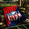 NFL Team Collection Blanket Lightweight Flannel Bedding Blanket Perfect for Travel, Camping, Living Rooms, Offices, Sofas, Fan Christmas gift