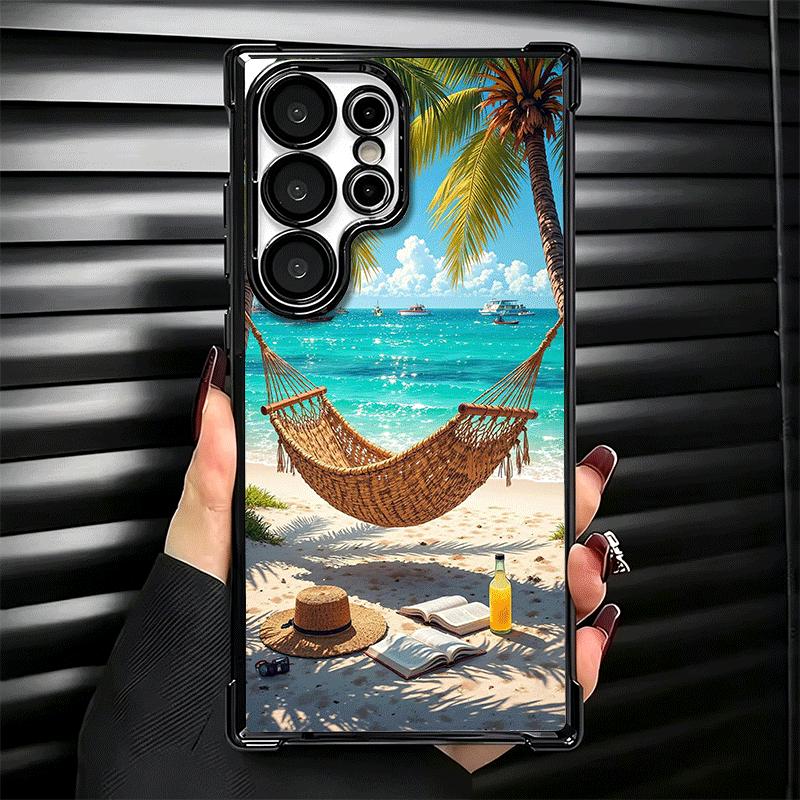 Летний Пляж Море Пальма Отпуск Покрытие Чехол Для Телефона Для Samsung Galaxy S24 S25 FE S26 Edge S23 Ultra S22 S21 Plus S20 Anti-Fa