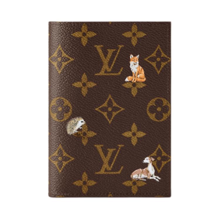 Louis Vuitton Ss26 Animal Combination Print Monogram Forest Coated Canvas Passport Holder Men Passport Holder Brown M27023