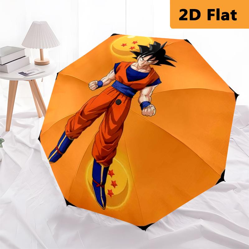 1 шт. Зонт Dragon Ball Портативная 8-реберная конструкция, подходит для всех сезонов, для дома, путешествий, уличный зонт