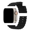 Применимый ледяной синий силиконовый ремешок для Apple Watch Series 1-10 (S10 Официальный стиль)