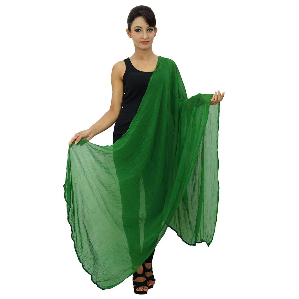 Neck Wrap Long Stole Chiffon Blend Dupatta Women Indian Scarves Chunni