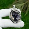 Lepidolite Stone 925 Silver Daughter Bezel Birthday Art Deco New Pendant Jewelry