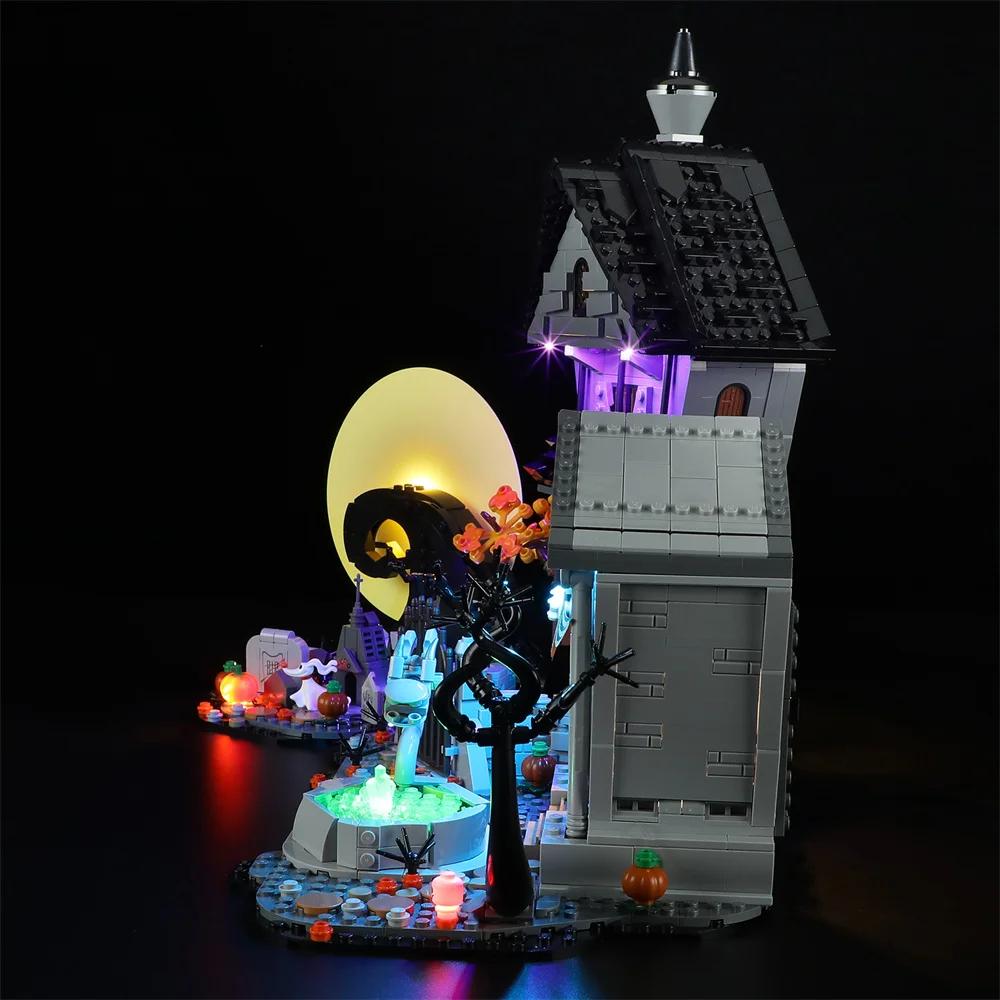 Led Lighting Kit For 21351 Tim Burton's The Nightmare Before Christmas Not Include Building Blocks