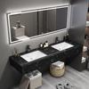 Yidashang 1.4m Marble Double Basin Vanity with Smart Mirror