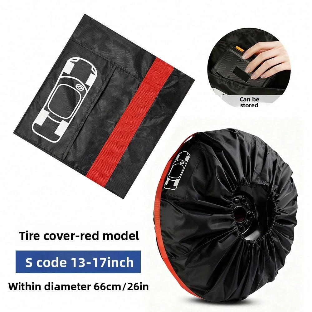 Car Spare Tire Cover All-inclusive Tire Cover Waterproof and Dustproof Spare Tire Cover Snow Tire Cover Protective Storage Bag