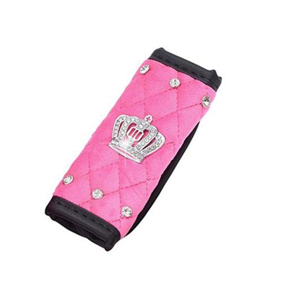 Высококачественный плюшевый чехол для ремня безопасности автомобиля с бриллиантовой короной, наплечная накладка, чехол для рычага переключения передач ручного тормоза, аксессуары для салона автомобиля