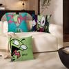 LInvader Zim Cartoon Lucky Dragon pillow cover sofa cushion cover home room decoration children gift