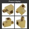 Долговечный латунный Т-образный распределитель M x T угловой адаптер
