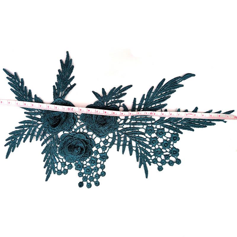1 пара вышивка цветок 29X17см полый DIY аксессуары для одежды для одежды сумка ткань аппликация кружевная аппликация пришить