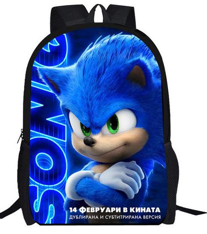 Cartoon Animation Sonic Primary And Secondary School Students Schoolbag Children'S Men'S And Women'S Backpack Schoolbag