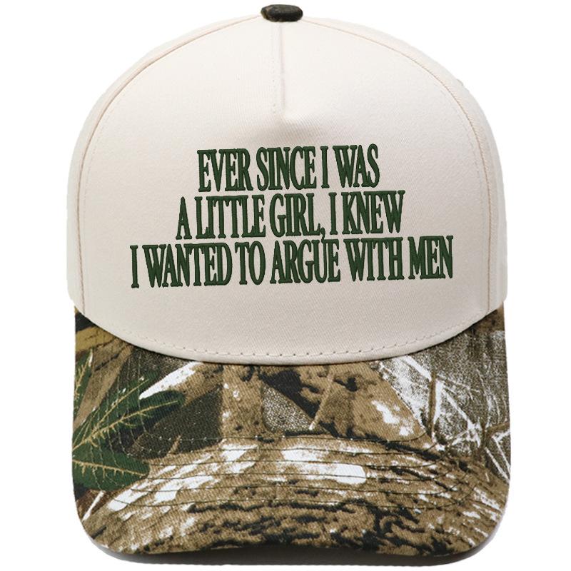 A LITTLE GIRL embroidered truck driver hat color matching fun women's casual sunshade dad hat