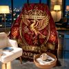 Liverpool Football Club Print Blanket - Soft & Comfortable, for Bedroom, Travel, Sofa, Home Decoration - Birthday Christmas Gift for Friend