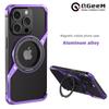 Металлический чехол для телефона Magsafe, чехол для iPhone 14, 15, 16 Pro Max, 15Pro, 16Pro, вращающаяся на 360° подставка, алюминиевый сплав, безрамный охлаждающий чехол