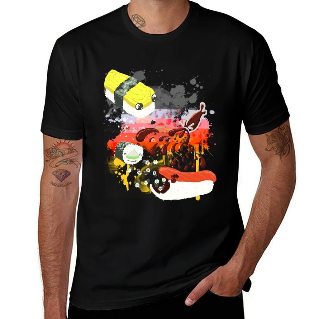 Sushi explosion TShirt Athletic Fit Sports Short Sleeve Top