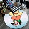 Magoo pattern round rug,Carpet Rug for Living Room Bedroom Playroom ,Non-slip Floor Mat,Holiday Gifts and Birthday Gifts.