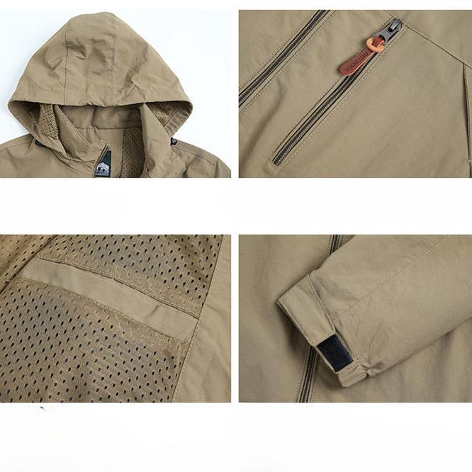 Весеннее пальто, мужская свободная быстросохнущая куртка большого размера, повседневная спортивная ветровка на открытом воздухе, мужской стиль