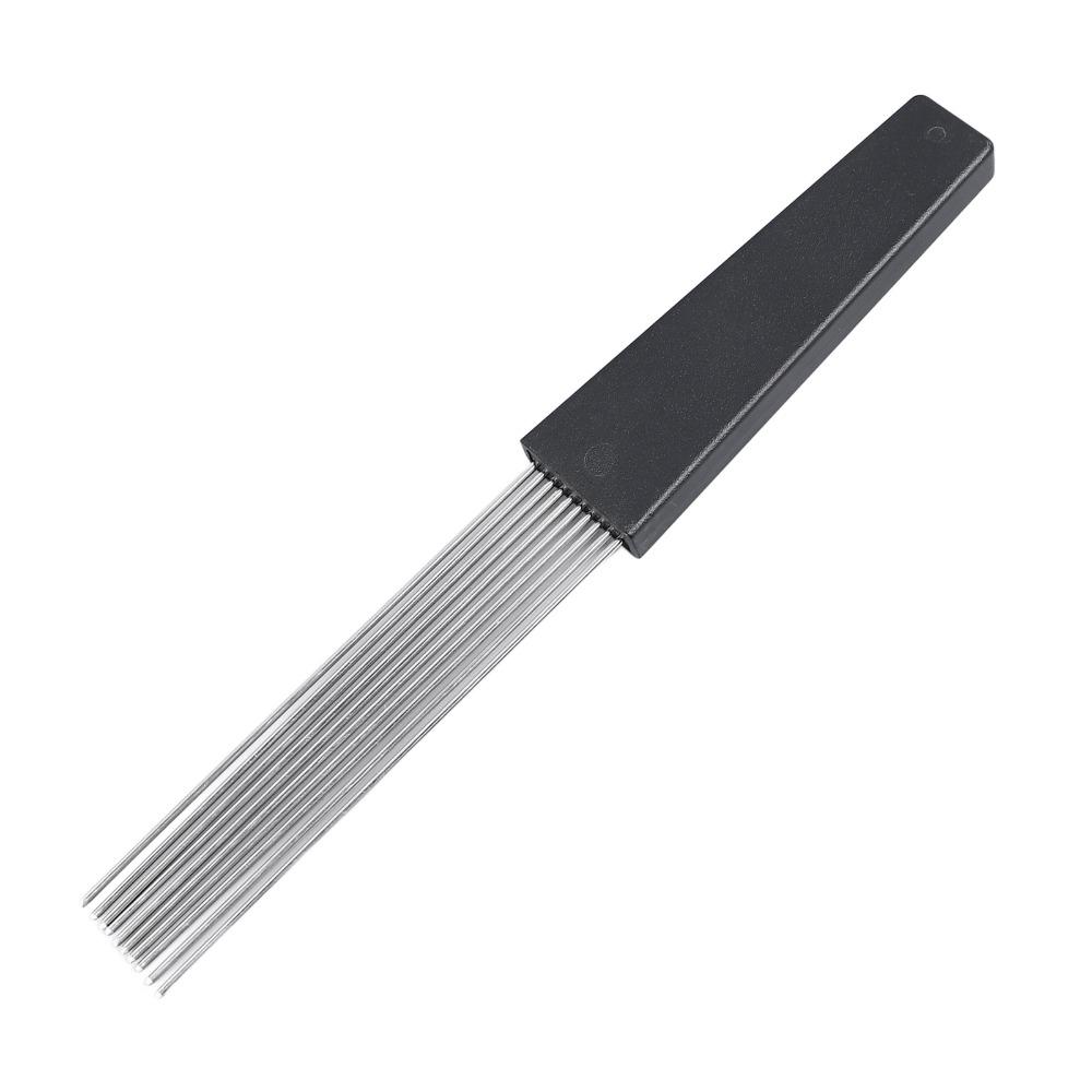 2PCS Plastic, Stainless Steel Percussion Accessories Black Professional Scraper For Percussion