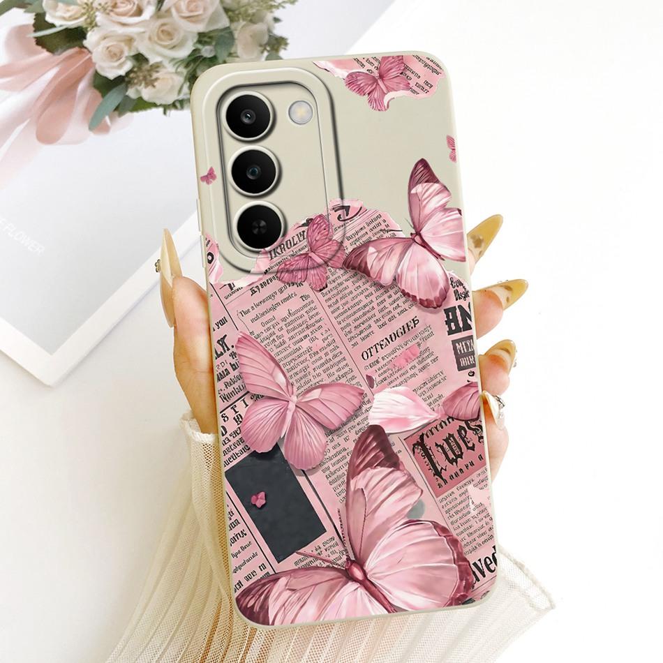 For Realme C83 Cute Cat Flower Cartoon Phone Case For Realme C83 C 83 5G Soft Silicone Covers Bumpers