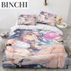 Комплект постельного белья Kawaii Anime sexy Girl, пододеяльник, одеяло, комплект постельного белья, наволочка, размер King Queen Twin для мальчиков и девочек для взрослых