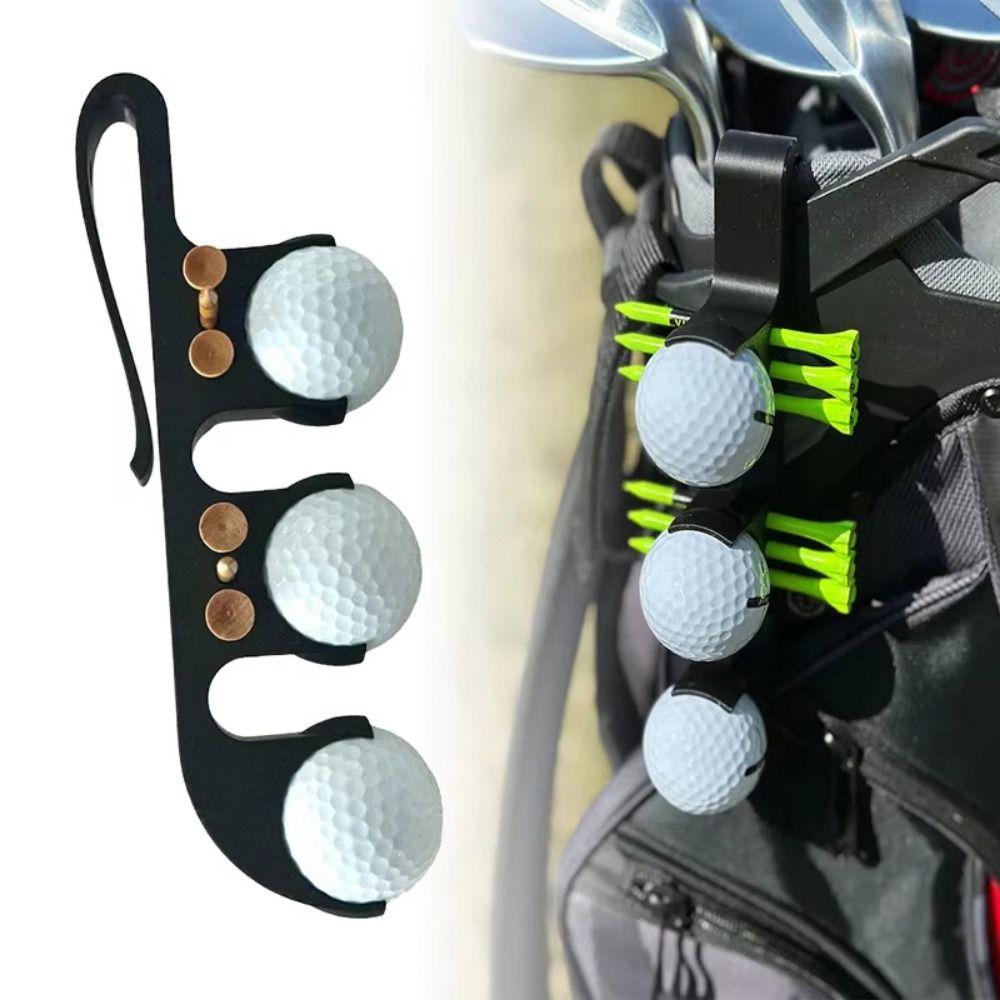 Waist Holder Golf Ball Belt Holder Three-ball Golf Ball Cover  Golf Lovers