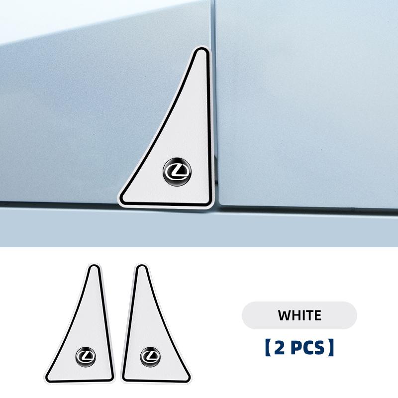 2PCS Car Badge Scratch Guard Anti-collision Door Corner Cover For Lexus F-SPORT ES RX NX LS UX LM LX GX LC RZ IS CT GS RC HS SCBW3