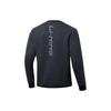 Li Ning Sports Basketball Series Logo Print Pullover Sweatshirt Men sweatshirt Cold-Sand-Black AWDT075-1