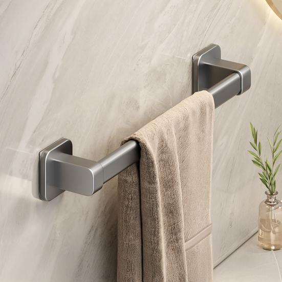 Self-Adhesive Towel Rack Hand Towel Bar Strong Load-bearing Easy To Install Bathroom Wall Mounted Towel Hanger