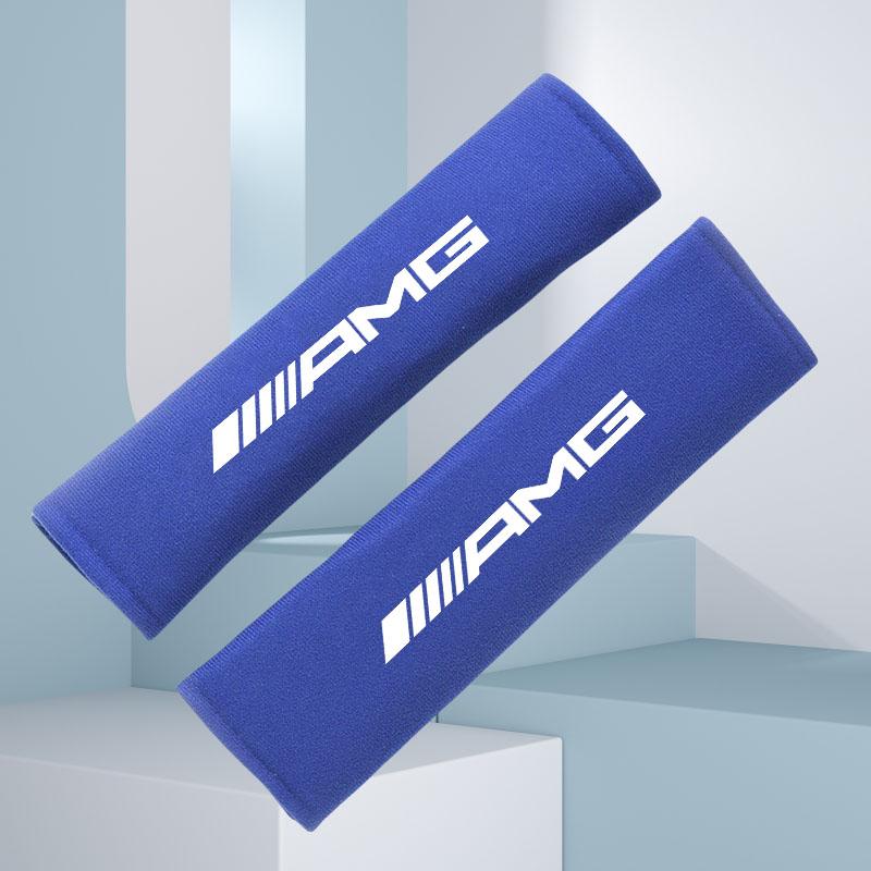 2Pcs Car Interior Accessories Auto Seat Belt Cover Shoulder Pads For Mercedes Benz AMG W204 W205 W203 W211 W212 W213 W201 Car