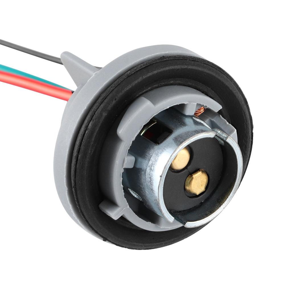 BAY15D 1157 Адаптер патрона лампы с железным сердечником Цоколь Разъем Жгут Проводка Штекер для стоп-сигнала и указателя поворота