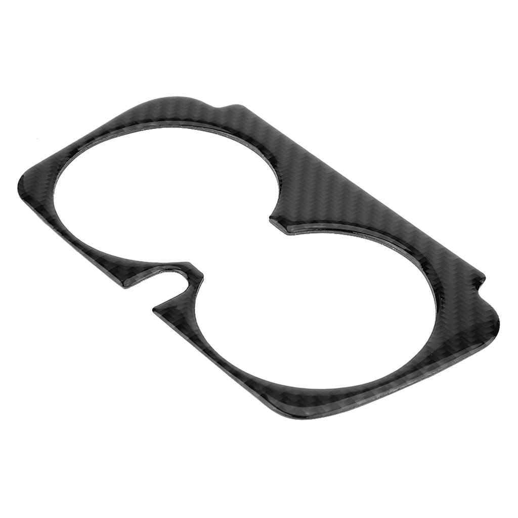 Carbon Fiber Car Cup Holder Trim Sticker for Mercedes Benz C Class W205 C180 GLC Classic Style