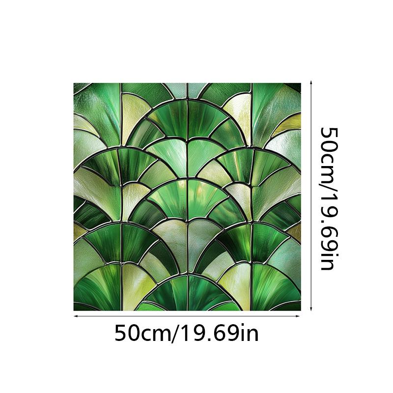 50x50 см электростатическая наклейка на стекло съемная наклейка на окно с цветком разноцветная