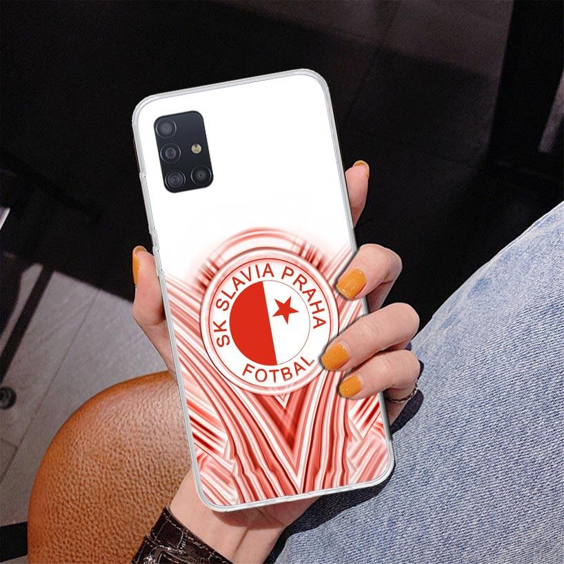 Sk Slavia Praha Czech Republic Phone Case For Samsung Galaxy A52 A32 A22 A12 A51 A31 A50S A30S A20S A10S Note 20 Ultra 10 Plus S