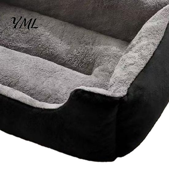 Plush Pet Mat for Sleeping Rectangular Cat Bed, Cozy Lounge Anti-slip Bottom, Bed with Bottom Washable Couch Indoor Cats Small Dogs Puppies Orthopedic
