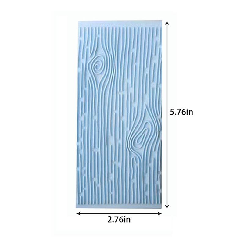 2Pcs/Set Tree Bark Brick Wall Bakeware Kitchen Cake Decorating Fondant Mold