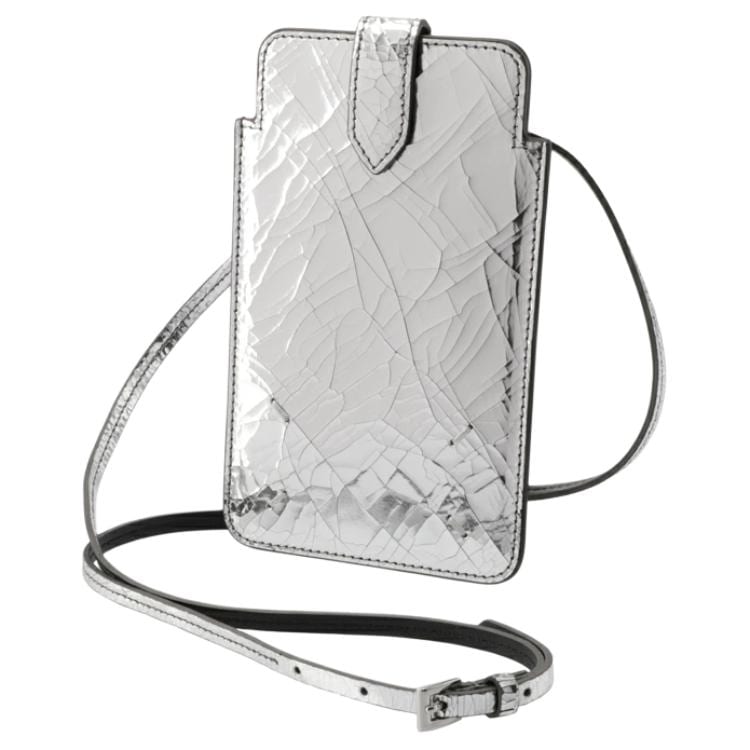 Maison Margiela Кожаный чехол для мобильного телефона Унисекс Серебристый SA3VZ0002P5016H7730