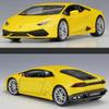 Масштаб 1/24 Welly Lamborghini Huracan LP610-4, модель автомобиля из сплава, литье под давлением, металлические игрушечные автомобили, модель автомобиля, коллекция высокой имитации, детские подарки