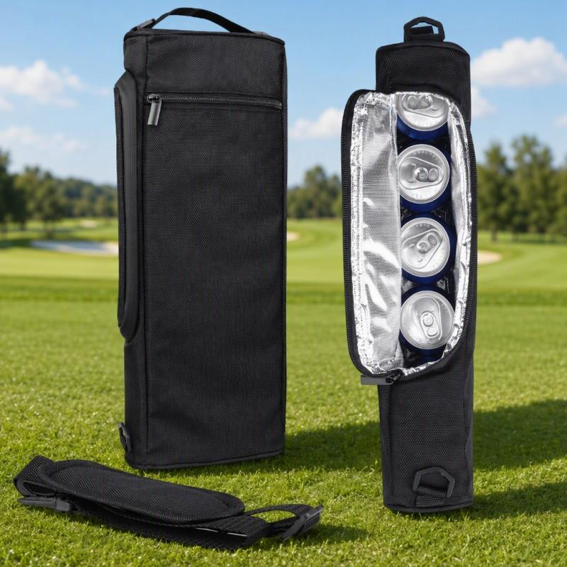 Portable Insulated Cooler Bag Golf Outdoor Travel Beer Wine Canned Drinks With Ice Pack Oxford Fabric Shoulder