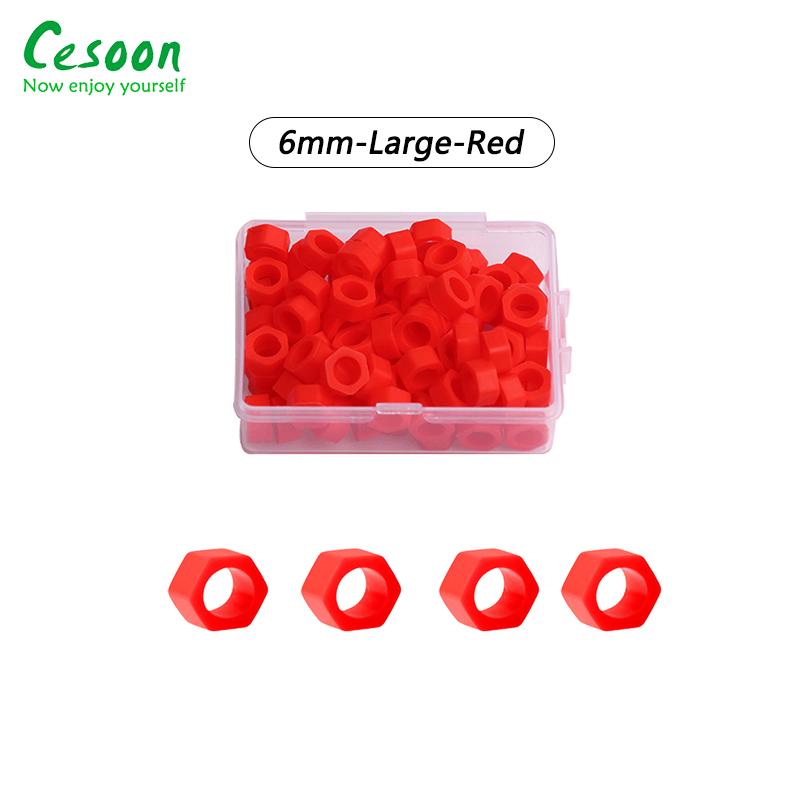 100Pcs/Box Dental Silicone Identification Color Code Rings Instrument Coloring Code Circle Autoclavable Disinfection Oral Care 3