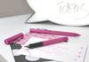 F Тонкий грип 2010 Розовое перьевая ручка 140924 Официально импортировано Faber-Castell Двойного использования,