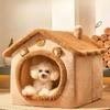 Cat House Dog Kennel Pet House Cat House Cat House Dog House Dog House Mat Keep Warm In Winter and Deep Sleep Can Be Removed and Washed
