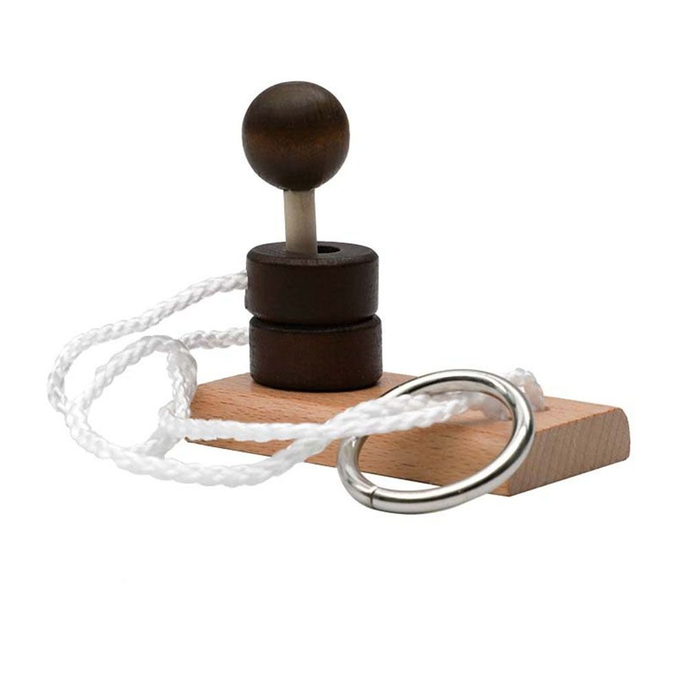 Wooden Threading Rope Loop Puzzle 3D Classic Kids