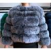 Women Autumn Winter Imitation Fox Fur Faux Fur Coat Women's Short Long Sleeve Fur Artificial Fur Coat