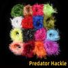 2M/Pack Predator Hackle Single-Sided Chenille Predator Hackle Fly Tying Material For Streamer Bodies Trout Pike Muskie Predators Fishing Lures