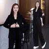 2025 Women's Spring Luxury Wide-Leg Pants & Blazer Set – Professional & Elegant Two-Piece Suit