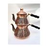 Handmade Embroidered Copper Teapot Set