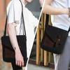 Сумка через плечо для Messenger Canvas Crossbody Genuine Commuting Business Black [Vaschy] Мужская, Сумка, Сумка, Кожаная, Школьная, Сумка, Сумка,