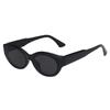 Cat Eyed Sunglasses For Women With Retro Feel Hip-hop Insets Show Slimming And Small Face Small Face Round Face Small Frame Sunglasses